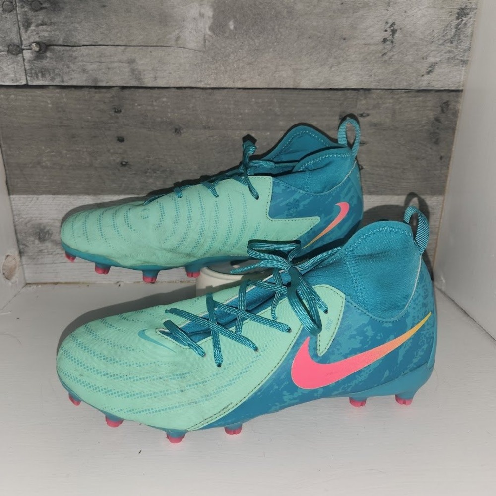 Nike Phantom Luna Kids Soccer Cleats Teal Mint Green Pink Size 6Y FJ2572-300
